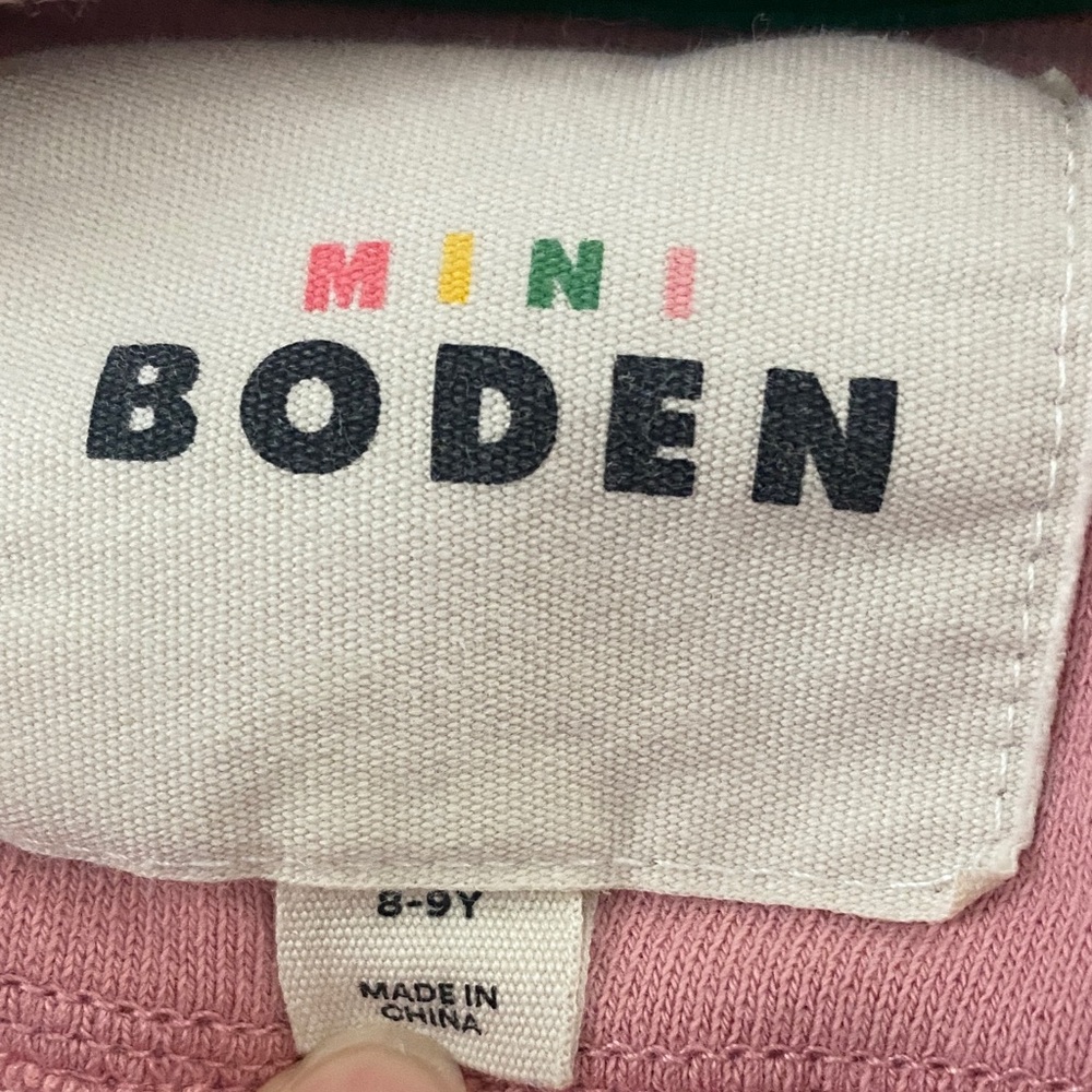 Mini Boden Pink Holiday Sweatshirt - Picture 2 of 3